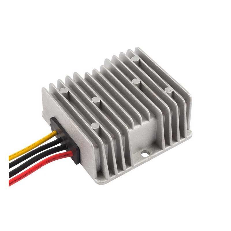 120W Waterproof DC-DC Converter for Car Truck Vehicle, DC 24V Step-Down to DC 12V 10A