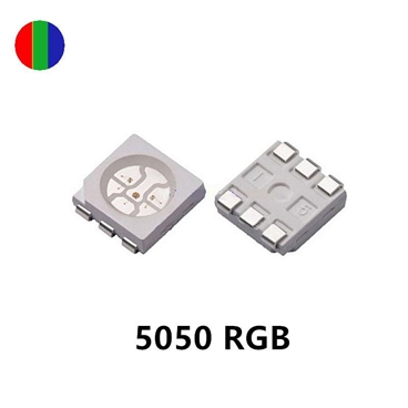 5050 SMD LED - RGB Surface Mount LED w/ 120 Degree Viewing Angle
