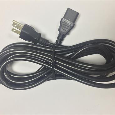 Volex Power Cord - US 3 Pin Plug to C13 IEC Mains Lead Cable 3m for Servers