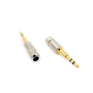 2.5mm Copper Gold Plated 3 Pole Male Stereo Plug