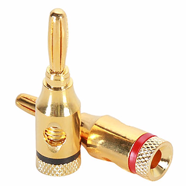 4mm Banana Plug Gold plated Musical Speaker Cable Wire Screw Banana Plug Connector