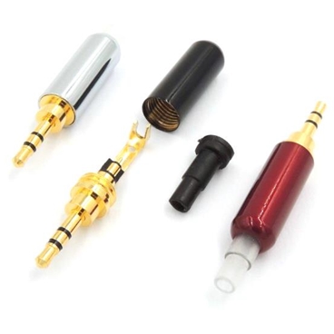 2.5mm 3 Pole Male stereo with Belt clip Sleeve Tail Repair Headphone Jack Plug