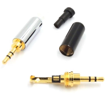 2.5mm 3 Pole Male stereo with Belt clip Sleeve Tail Repair Headphone Jack Plug