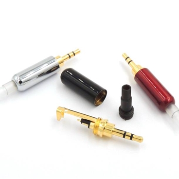 2.5mm 3 Pole Male stereo with Belt clip Sleeve Tail Repair Headphone Jack Plug