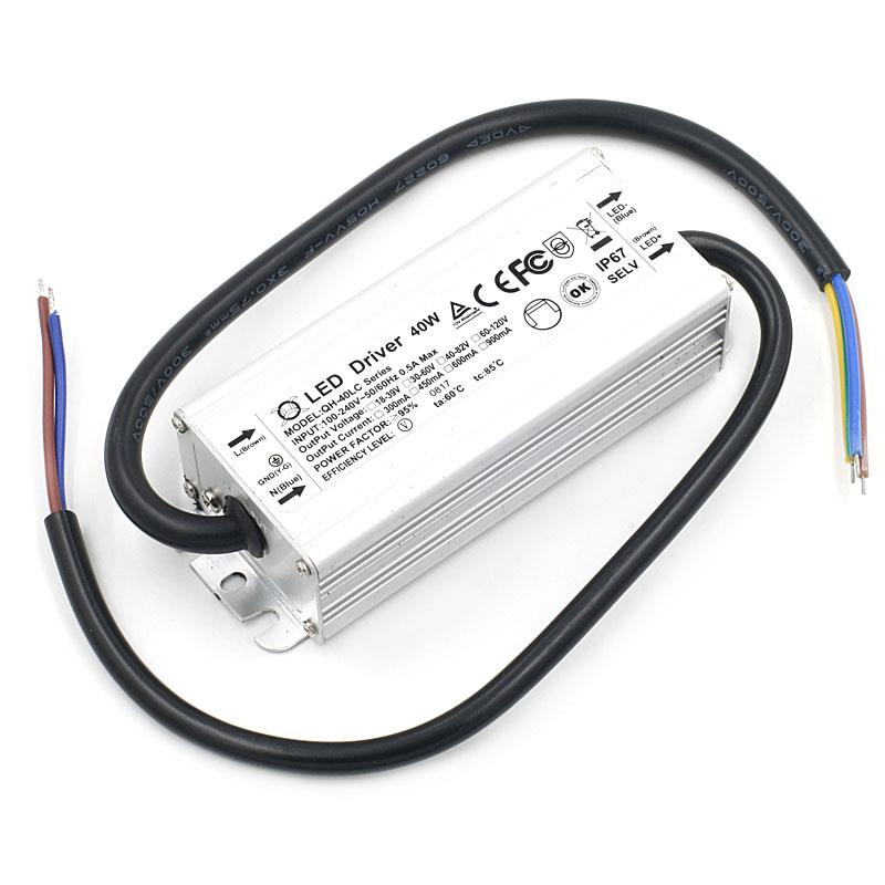 40W 900mA waterproof constant current LED driver