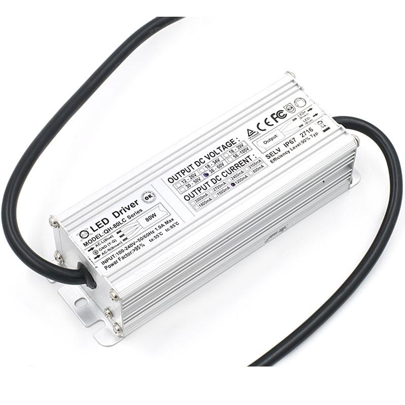 80W 1200mA waterproof constant current LED driver