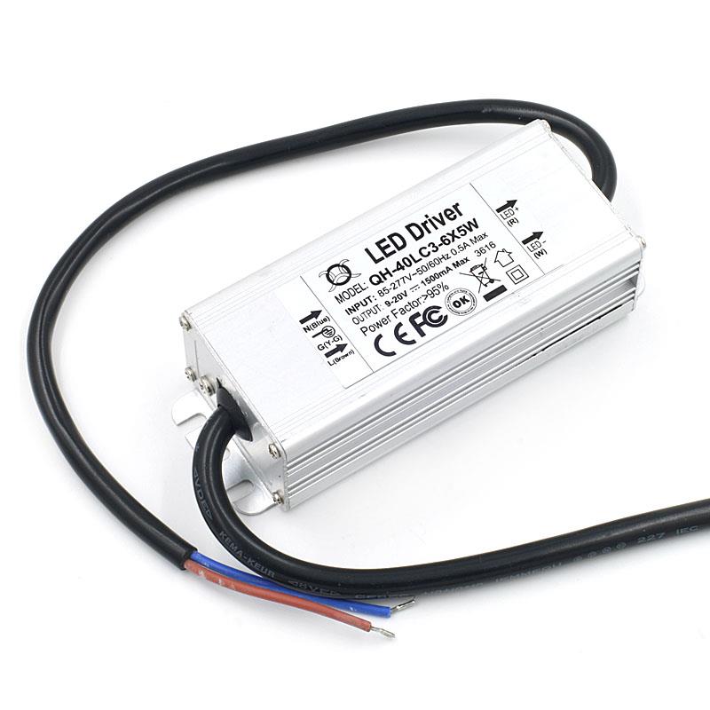 40W 1500mA waterproof constant current LED driver