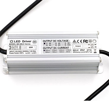 80W 3000mA waterproof constant current LED driver