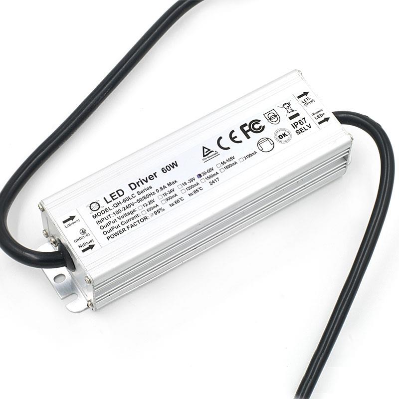 60W 900mA waterproof constant current LED driver