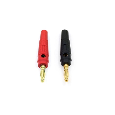 4mm Golden Plated Brass Solderless Banana Plug