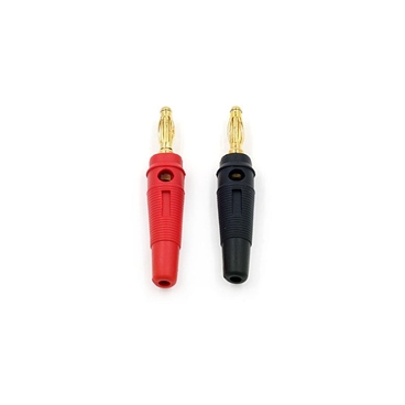 4mm Golden Plated Brass Solderless Banana Plug