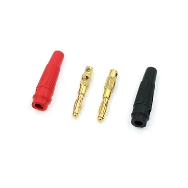 4mm Golden Plated Brass Solderless Banana Plug