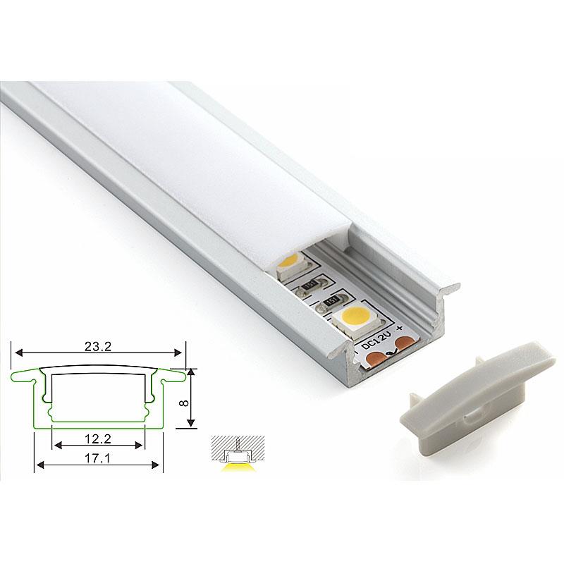 Recessed Aluminum Profile Channel for LED Strip