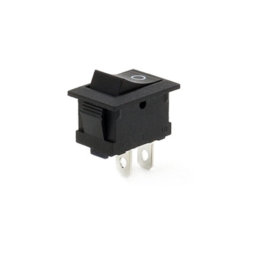 Mini Rocker Switch 2PIN 3A Snap-in ON-OFF Black Red
