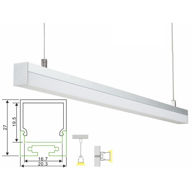 Suspended Aluminum Profile Channel for LED Strip