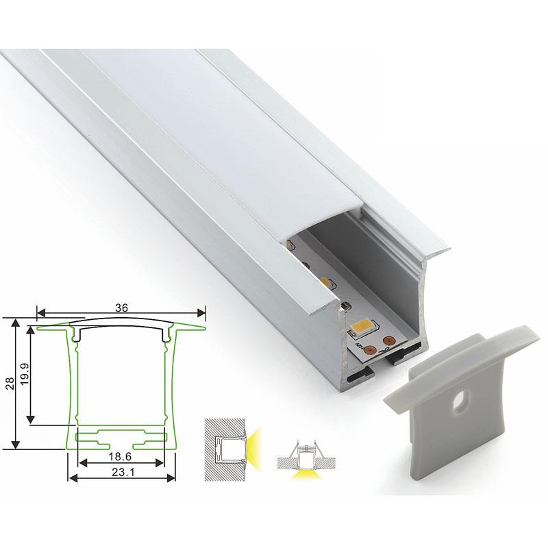 Recessed Aluminum Profile Channel for LED Strip