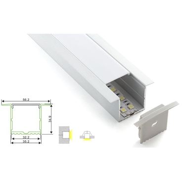 Recessed Aluminum Profile Channel for LED Strip