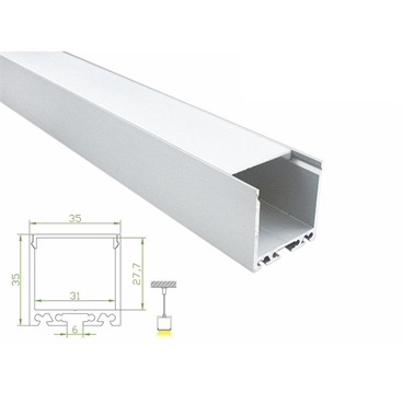 Suspended Aluminum Profile Channel for LED Strip