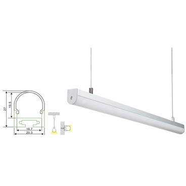 Suspended Aluminum Profile Channel for LED Strip