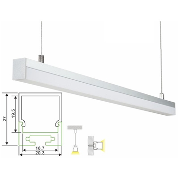 Suspended Aluminum Profile Channel for LED Strip