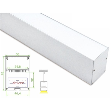 Suspended Aluminum Profile Channel for LED Strip