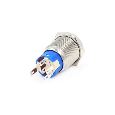 19mm 5PIN 12V LED On/off Push Button Metal Switch Momentary