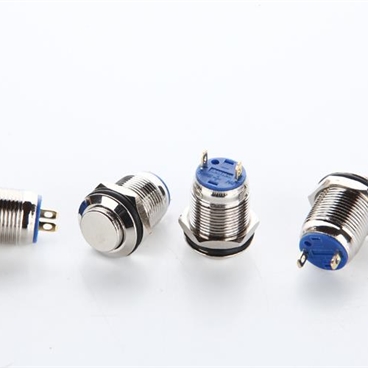 12mm Latching Push Button Switch SPST 1NO ON-OFF 3A 250V Stainless Steel Switches