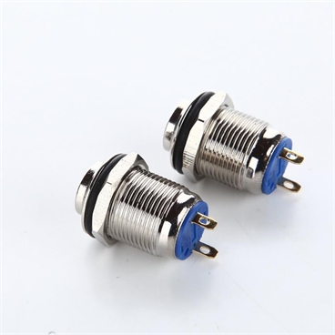 12mm Latching Push Button Switch SPST 1NO ON-OFF 3A 250V Stainless Steel Switches