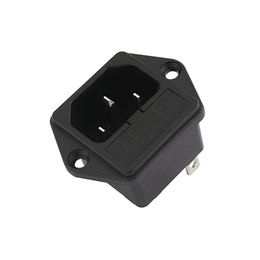 AC 250V 10A IEC320 C14 Male Power Cord Inlet Socket with Fuse Holder