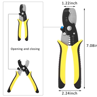 Cable Wire Trippers Cutter Crimper