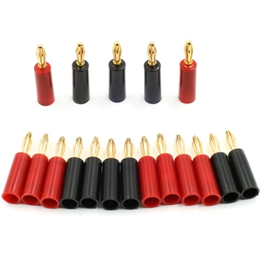 4mm Banana Plugs, Closed Screw Type for Musical Audio Speaker Cable Wire Connectors