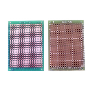 5x7cm FR-4 Single Sided Universal Printed Circuit Board for Soldering