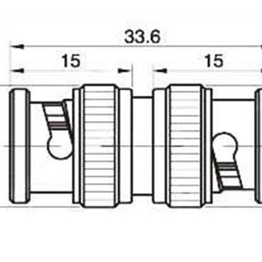 BNC Plug Male To Male Plug Coupler Connector