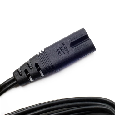 1.8M (6ft) 2-Prong USA AC Power Cable Cord  (UL Listed)