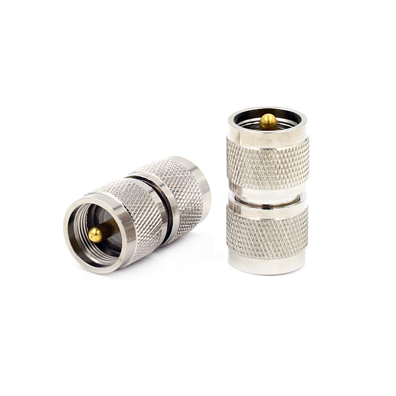 RF coaxial coax adapter UHF male to male PL-259 connector