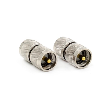 RF coaxial coax adapter UHF male to male PL-259 connector