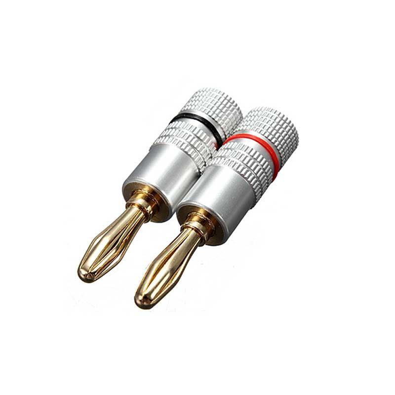 4mm Wire Music Speaker Cable Banana Plug Connector