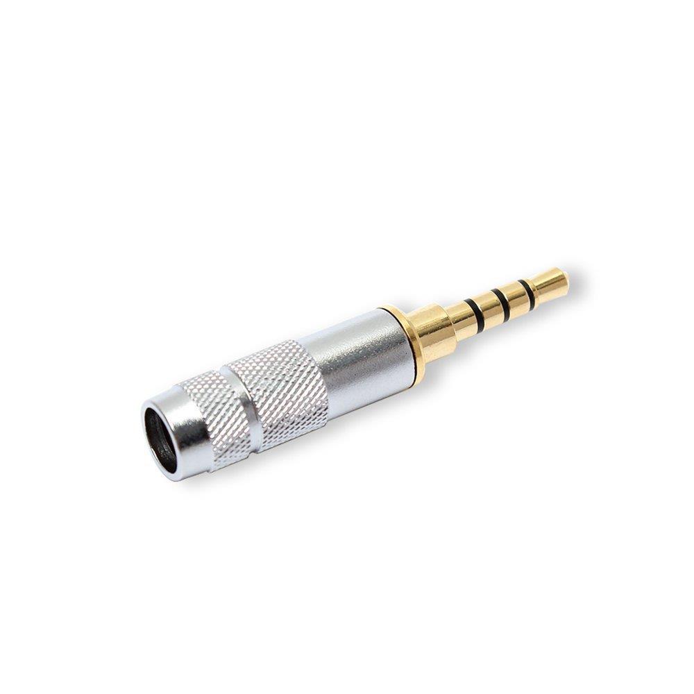 2.5mm 4 pole Male Repair Headphone Jack Solder Adapter Audio