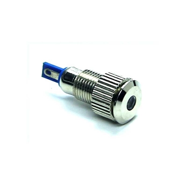 DC12V 8mm IP67 Thread Dia Metal Shell LED Signal Indicator Light