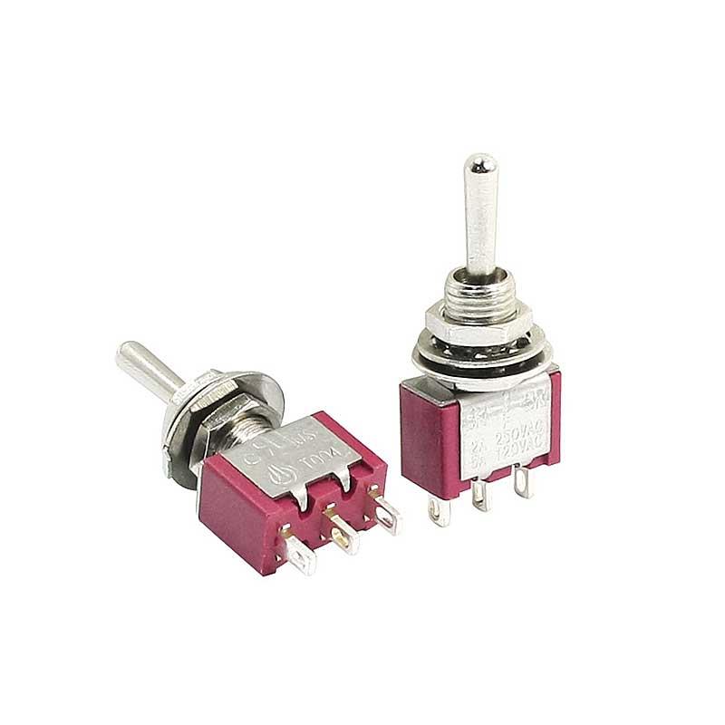 SPDT ON-ON ON-OFF-ON 6mm Thread Toggle Switch
