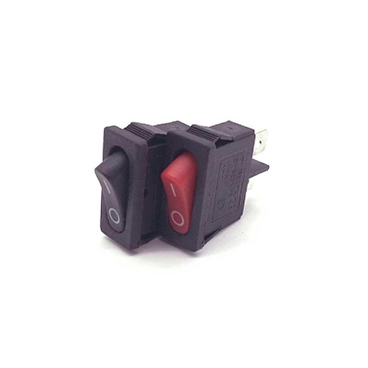 Rocker Switch ON-OFF 2PIN 6A 10A Black Red