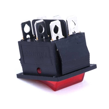Large Rocker Switch 6PIN Red/Green Illuminated 16A 250V