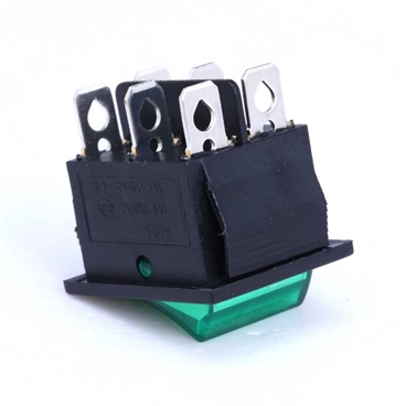 Large Rocker Switch 6PIN Red/Green Illuminated 16A 250V