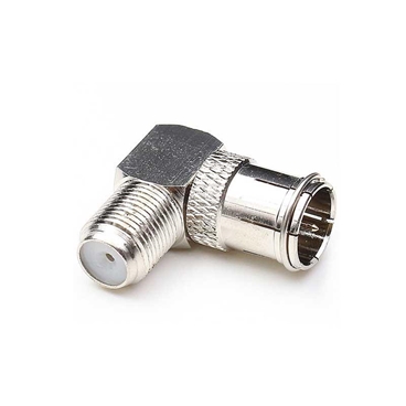 F Type Push-On 90° Right Angle Quick Connectors Adapter Coax RG6 RG59