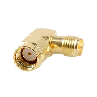 Adapter 90° Degree RP-SMA Male Jack to RP-SMA Female