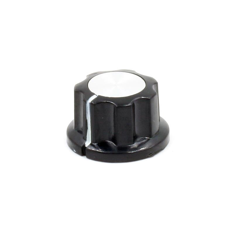 23mm Pedal Top Skirted Black Knob Guitar Tube Amp Jazz Bass Audio DIY Parts MF-A02