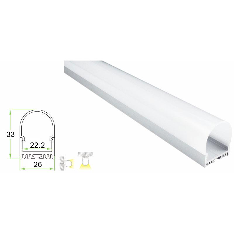 Round Aluminum Profile Channel for LED Strip