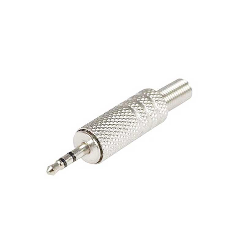 2.5mm Stereo Male Jack Plug Metal with Spring