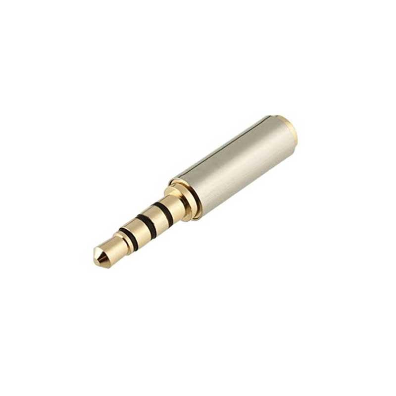 4 pole 3.5mm Stereo Male Plug to 2.5mm Female Jack Audio Converter