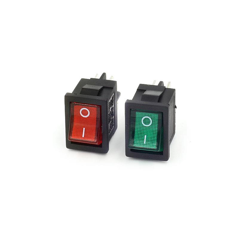 DPST ON-OFF Rocker Switches With Red/Green 12V LED Light - Rocker ...